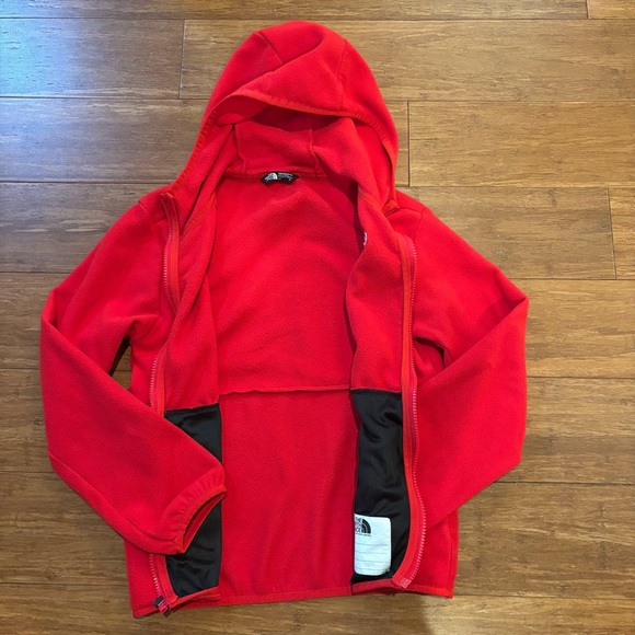 The North Face Glacier big kids red zip up hoodie L - Picture 3 of 4